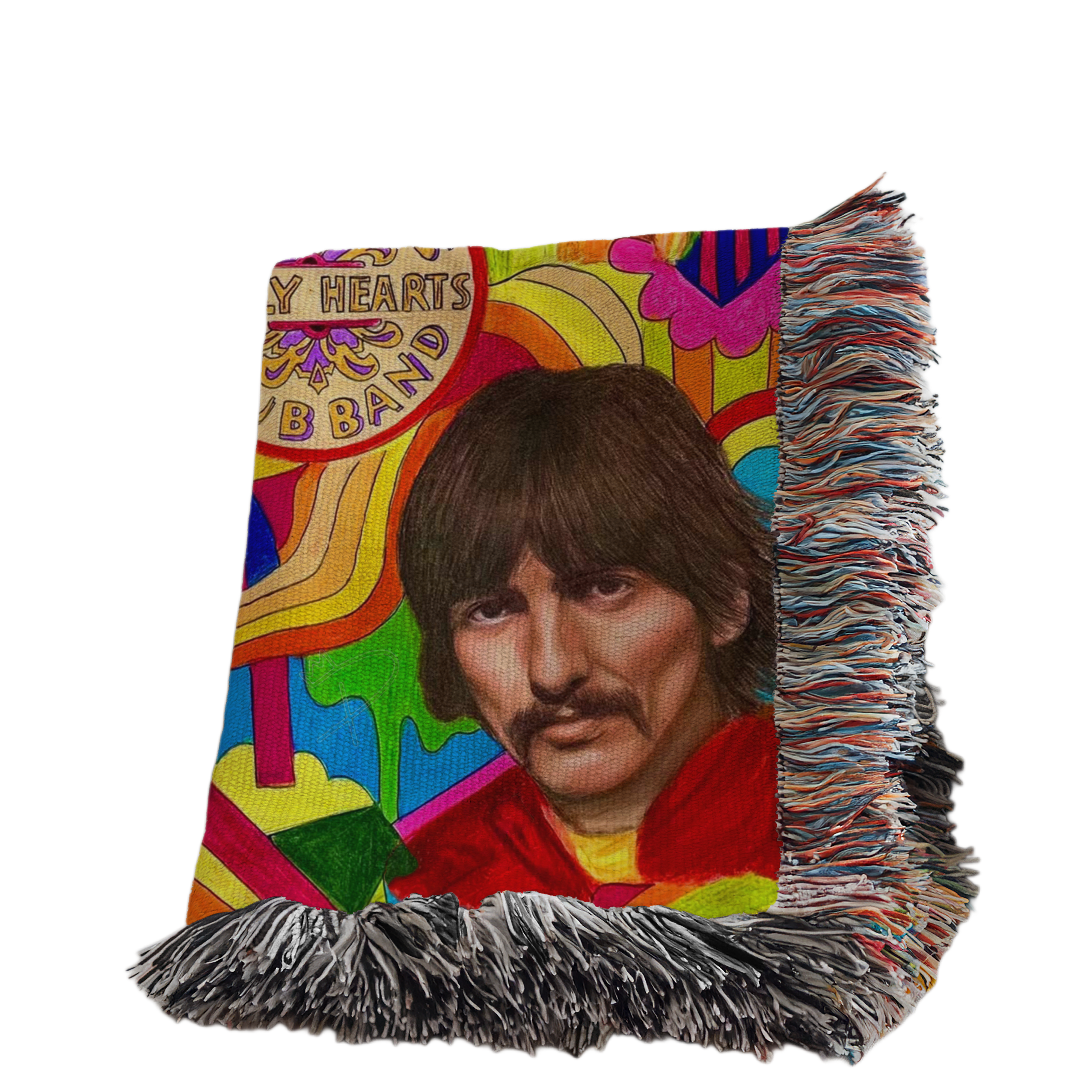 THE BEATLES WOVEN BLANKET