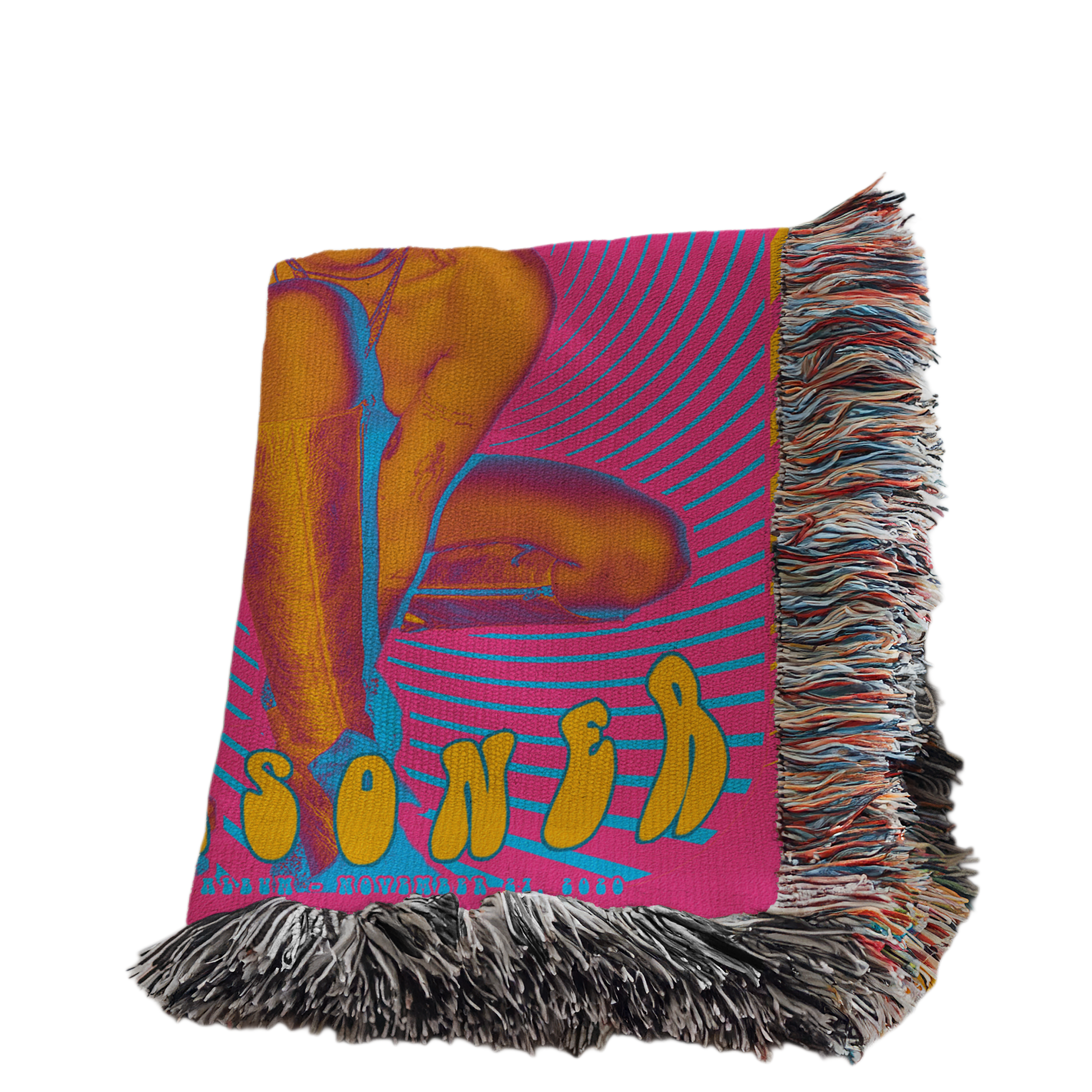 MILEY CYRUS WOVEN BLANKET